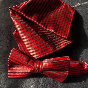 3/$21 Bow tie and pocket square bundle